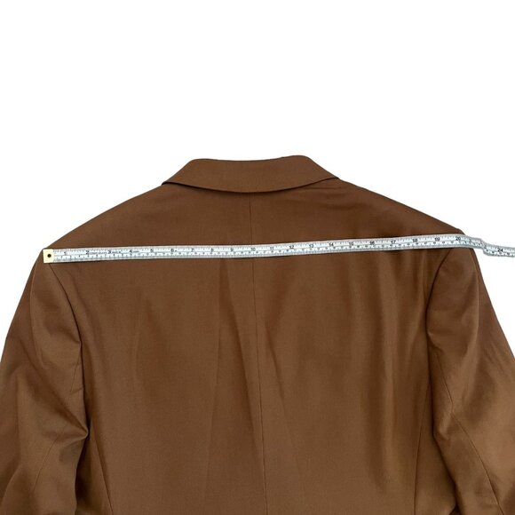 Asos Mens Longline One Button Blazer Brown 46 Regular NWOT Preppy‎ Academia Fall - Picture 13 of 16